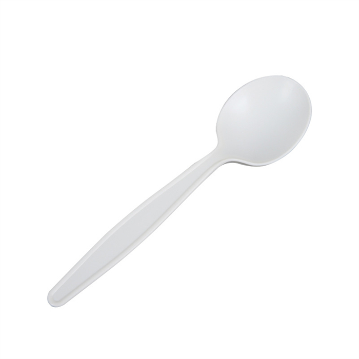 Bio-degradable spoon from DisposablesInc.com. The best import service in China. Import your disposable items and products from us. 